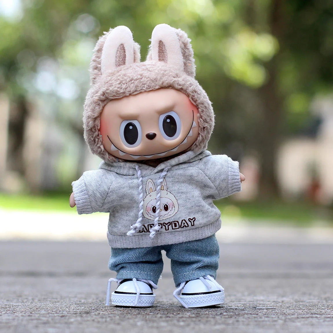 Labubu Idol Doll Clothes – Hoodie & Jeans Set