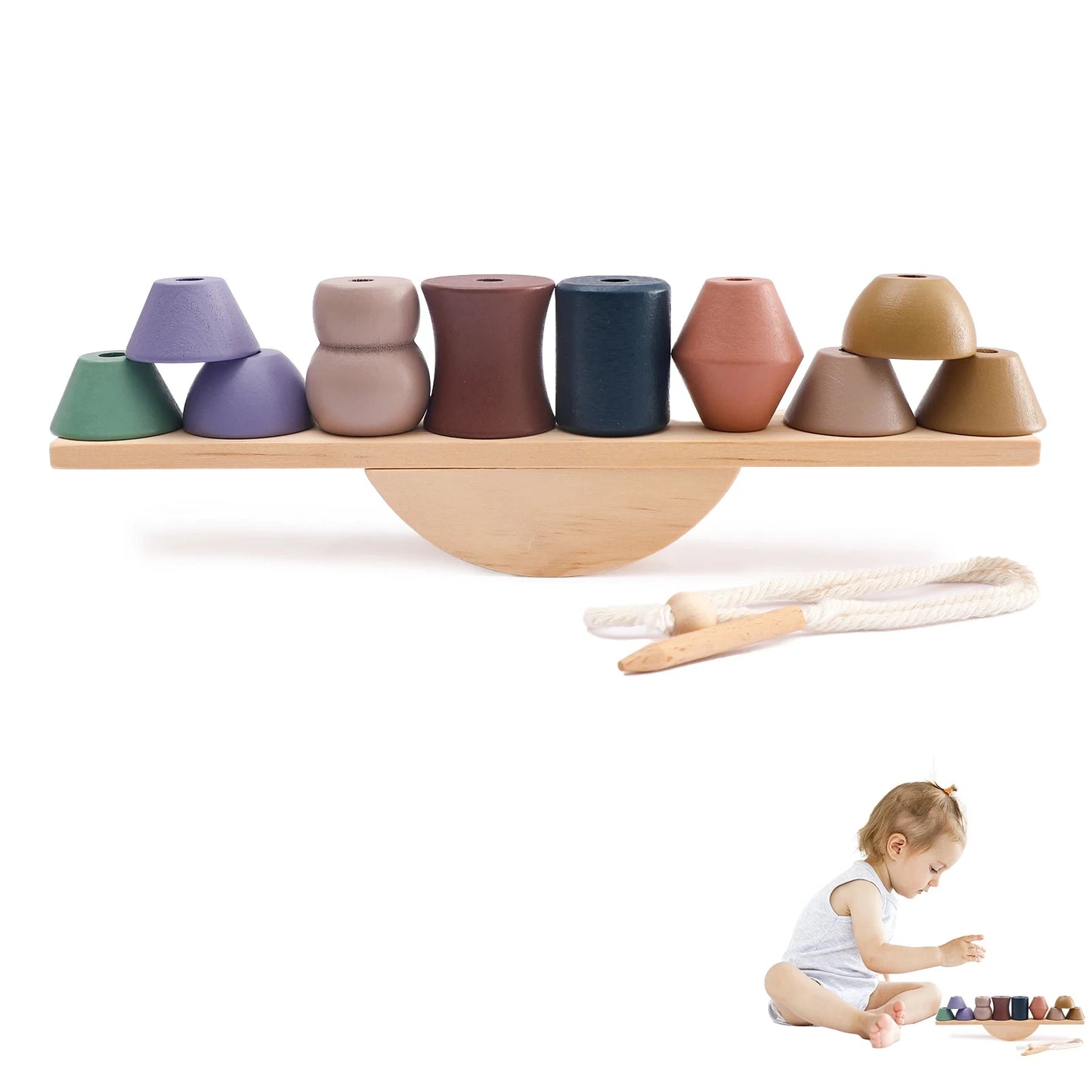 Montessori Forest Stacking Toys