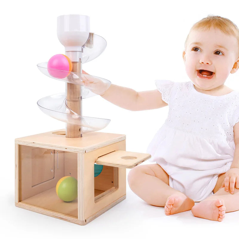 Montessori Rolling Ball Tower Toy