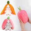 Strawberry Carrot Rabbit Plush