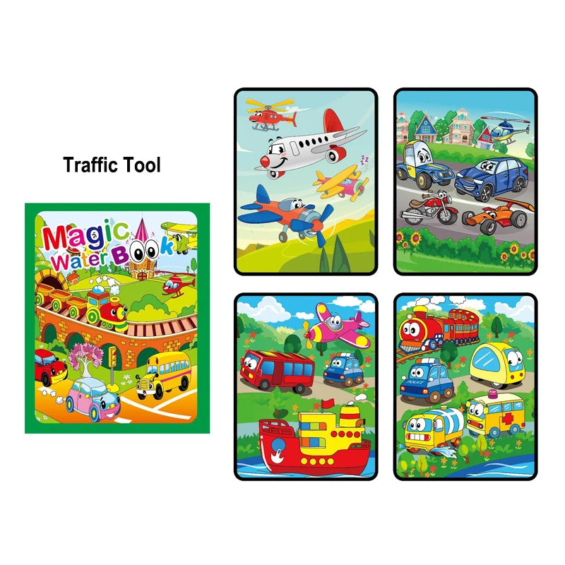 Montessori Water Drawing Book for Kids