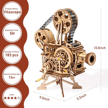 Robotime Rokr Hand Crank Projector