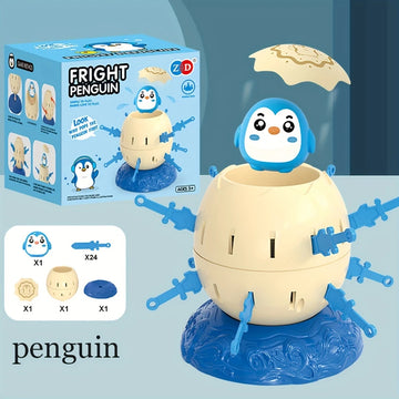 Penguin Pirate Barrel Toy