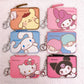 Sanrio Kawaii Leather Card Holder Coin Wallet Key Chain Pendant