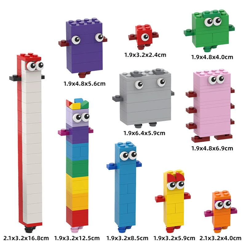 Buildmoc Ideas Number Figure 1 to 10 Building Blocks Kit