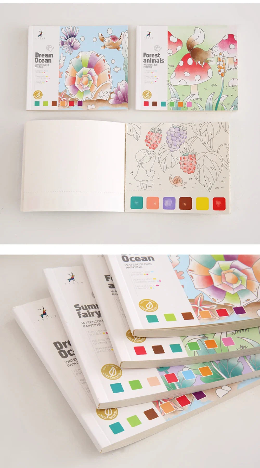 Creative Watercolor Painting Book for Kids