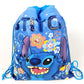 Disney Anime Stitch Non woven Drawstring Bag Kawaii Lilo & Stitch Birthday Party Gift Bag Children Shoulder Storage Bag Gifts