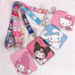 Sanrio Kawaii Leather Card Holder Coin Wallet Key Chain Pendant