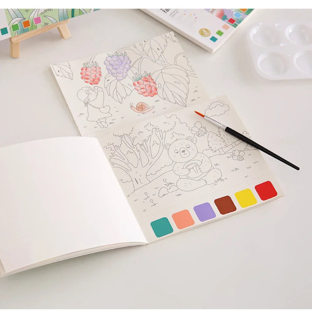 Creative Watercolor Painting Book for Kids