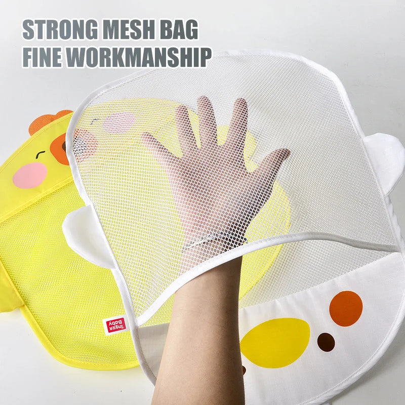 Baby Shower Toy Cute Duck Frog Net Toy Storage Bag