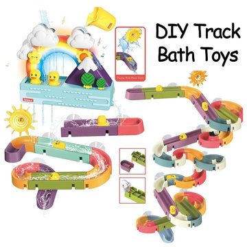 Baby DIY Assembling Track Slide Suction Cup Toys