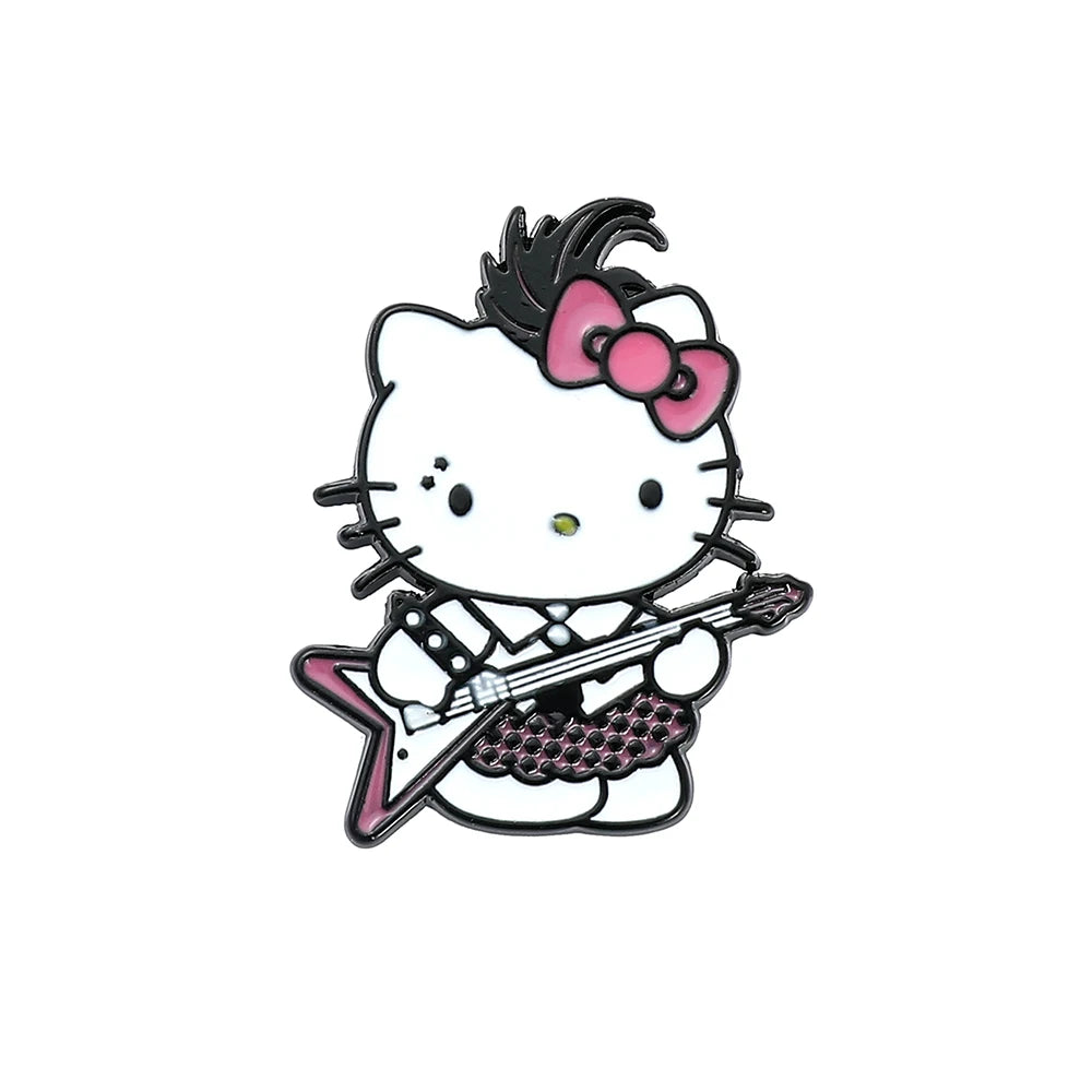 Anime Kitty Cat Enamel Brooch