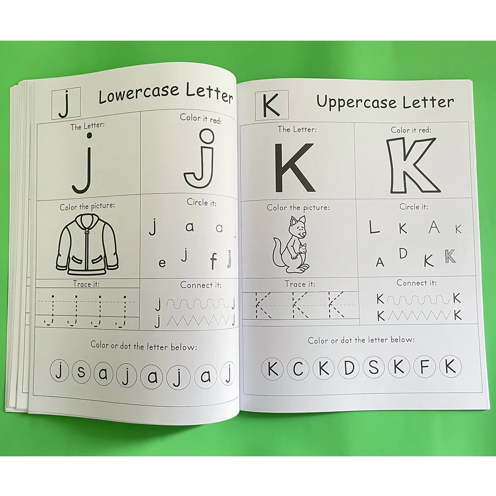 Letters A-Z Alphabet Phonics Practice Workbook