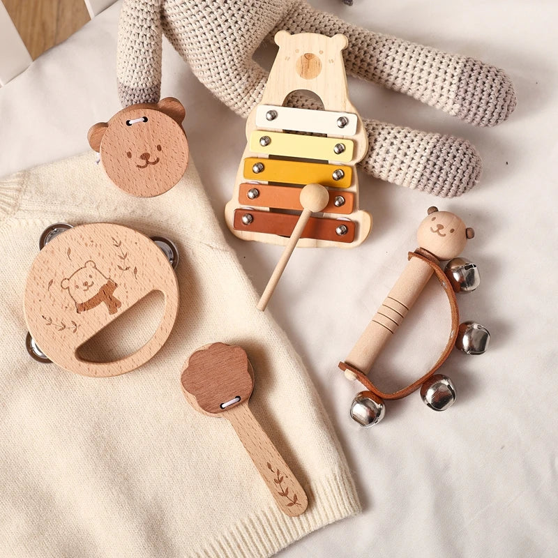 Kids Wooden Montessori Musical Instruments