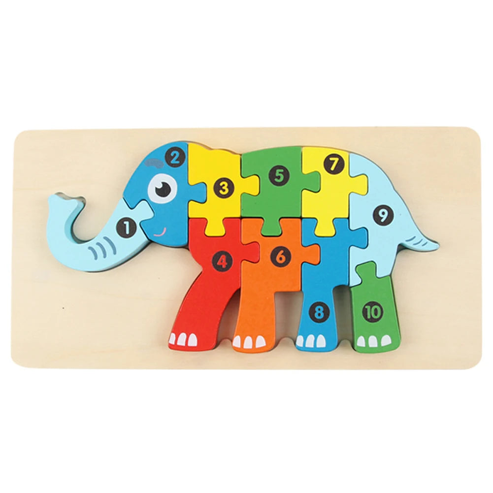 High Quality 3D Wooden Animal Puzzles