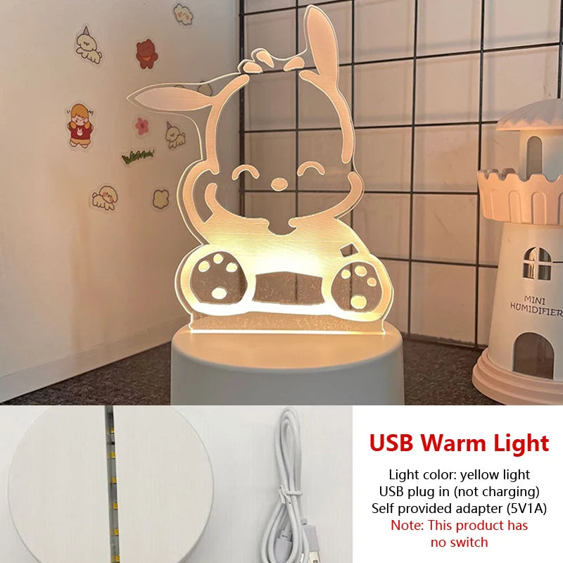 Hello Kitty KEROKERO KEROPPI My Melody Night Light