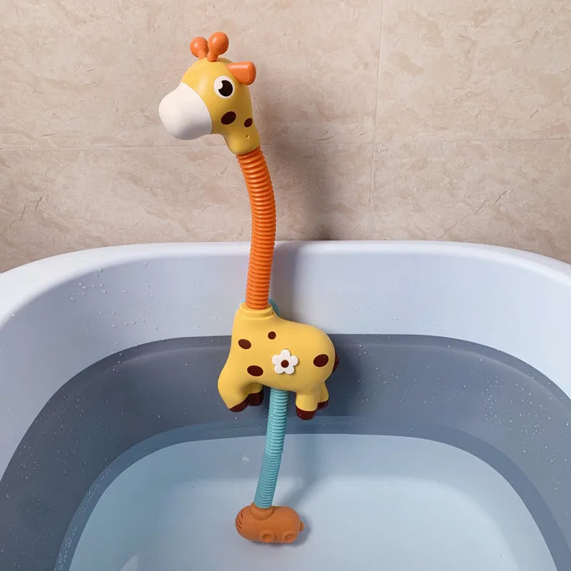 Giraffe Electric Spray Water Squirt Sprinkler Baby Bath Toys