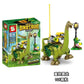 Prehistoric dinosaur-themed building block set