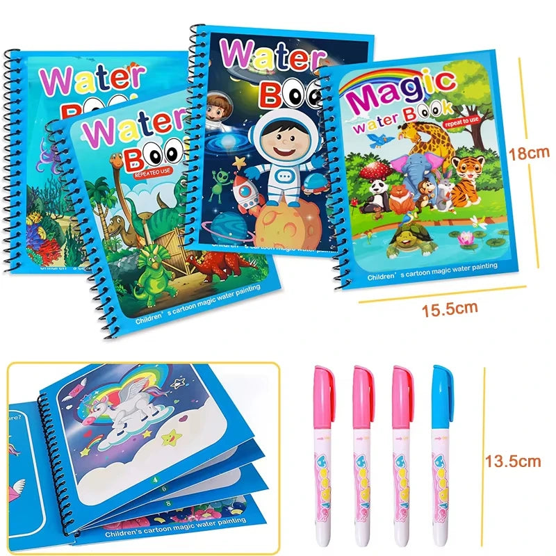 Montessori Water Drawing Book for Kids