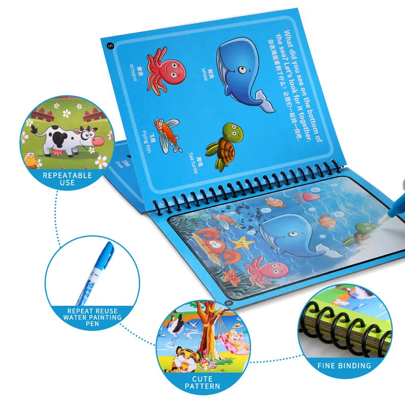 Magical Book Water Drawing Montessori Toys