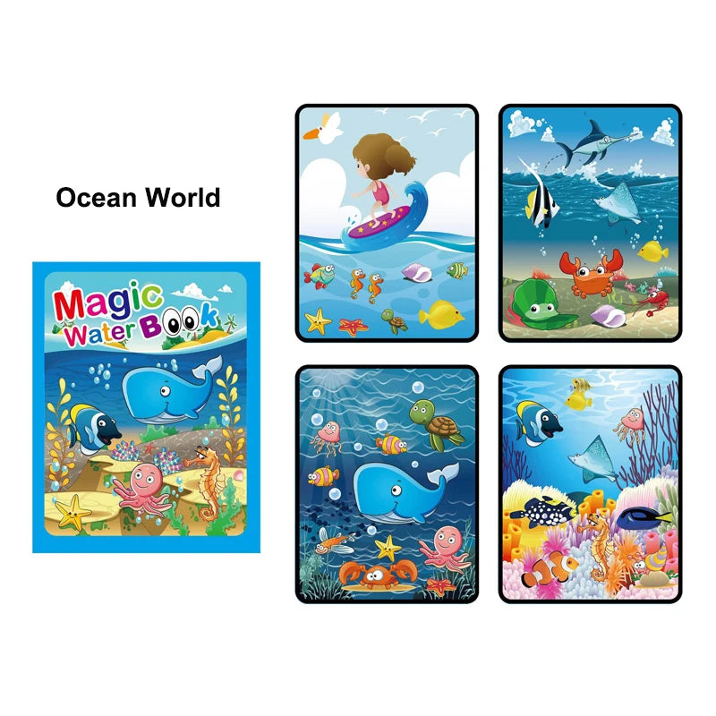 Montessori Water Drawing Book for Kids