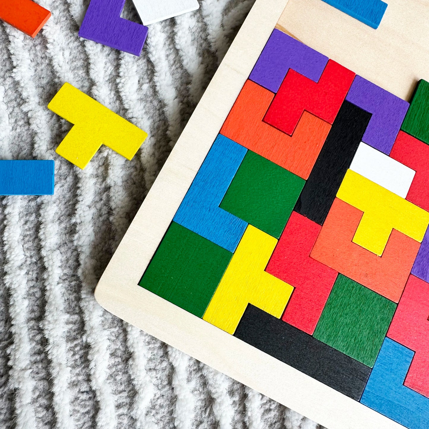 Wooden Blocks Puzzle Set