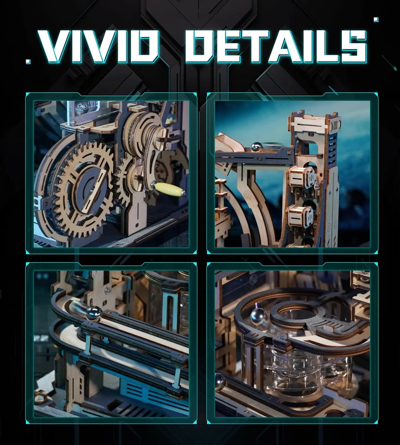 Robotime Rokr Marble Spaceport Puzzle