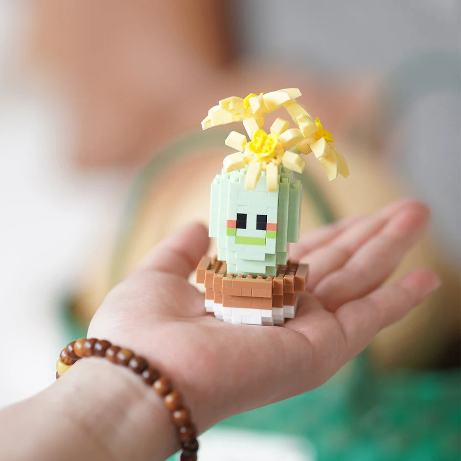 DIY Mini Potted Cactus Building Block Set