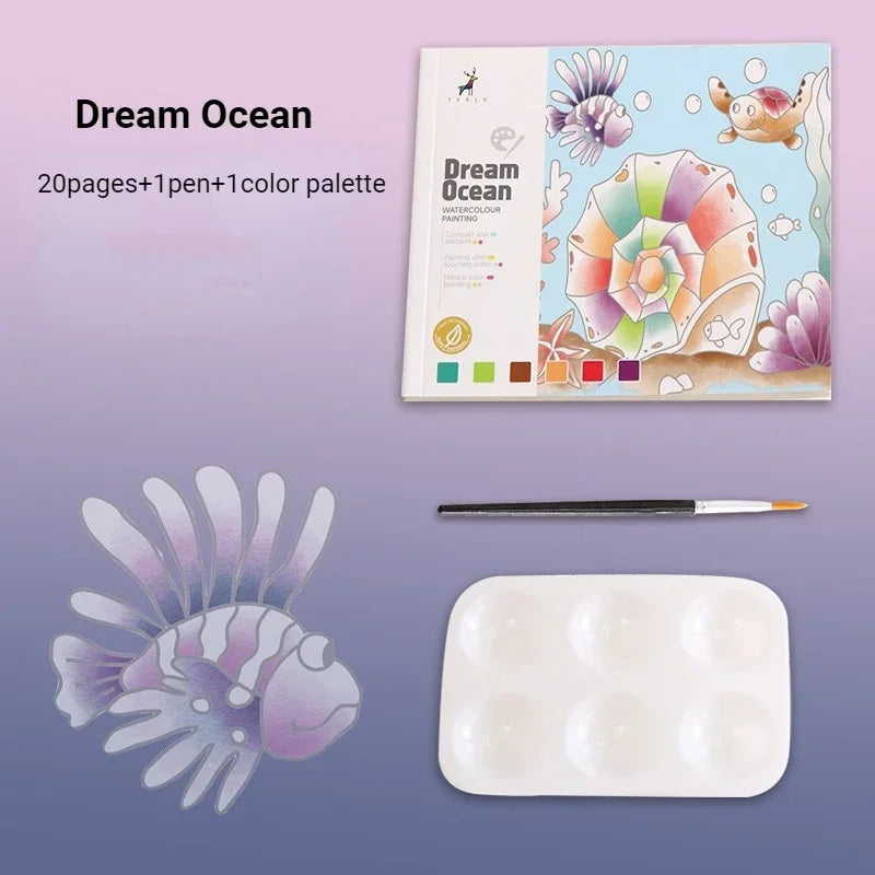 Creative Watercolor Painting Book for Kids